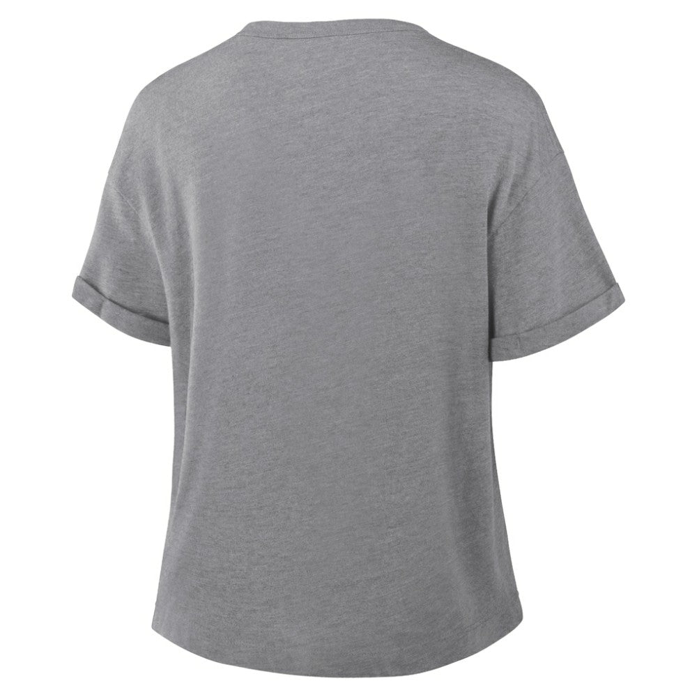 Utah Mammoth Fanatics Women's Tribute Tri-Blend Boxy T-Shirt - Heather Gray - NHL