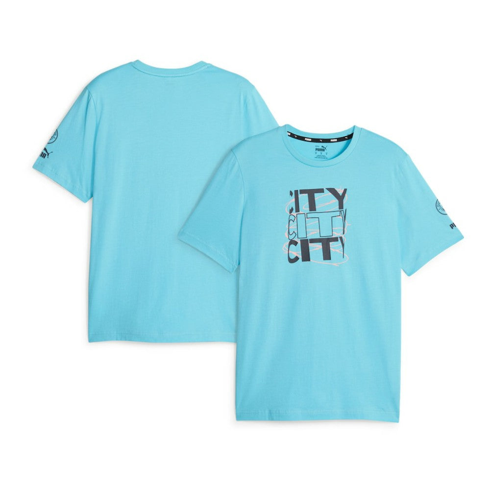 Manchester City FtblCore Graphic T-Shirt Sky Blue | Puma cheap