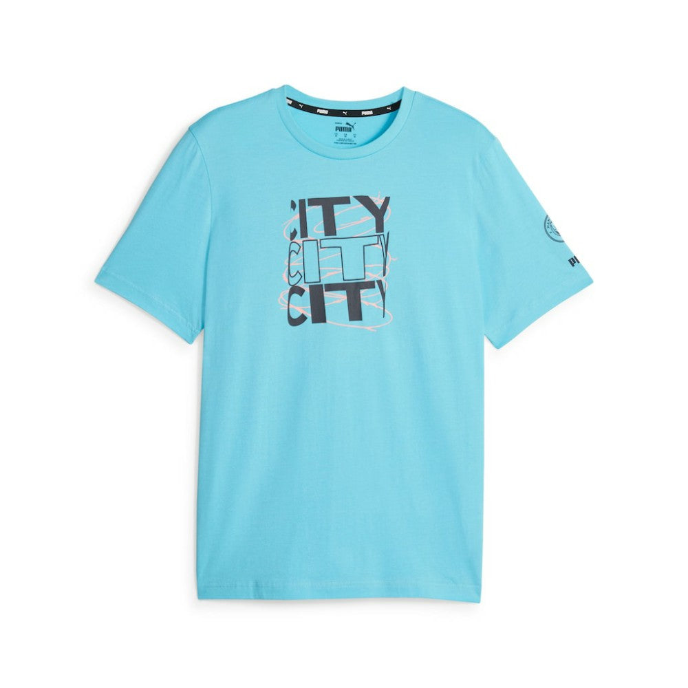 Manchester City FtblCore Graphic T-Shirt Sky Blue | Puma cheap