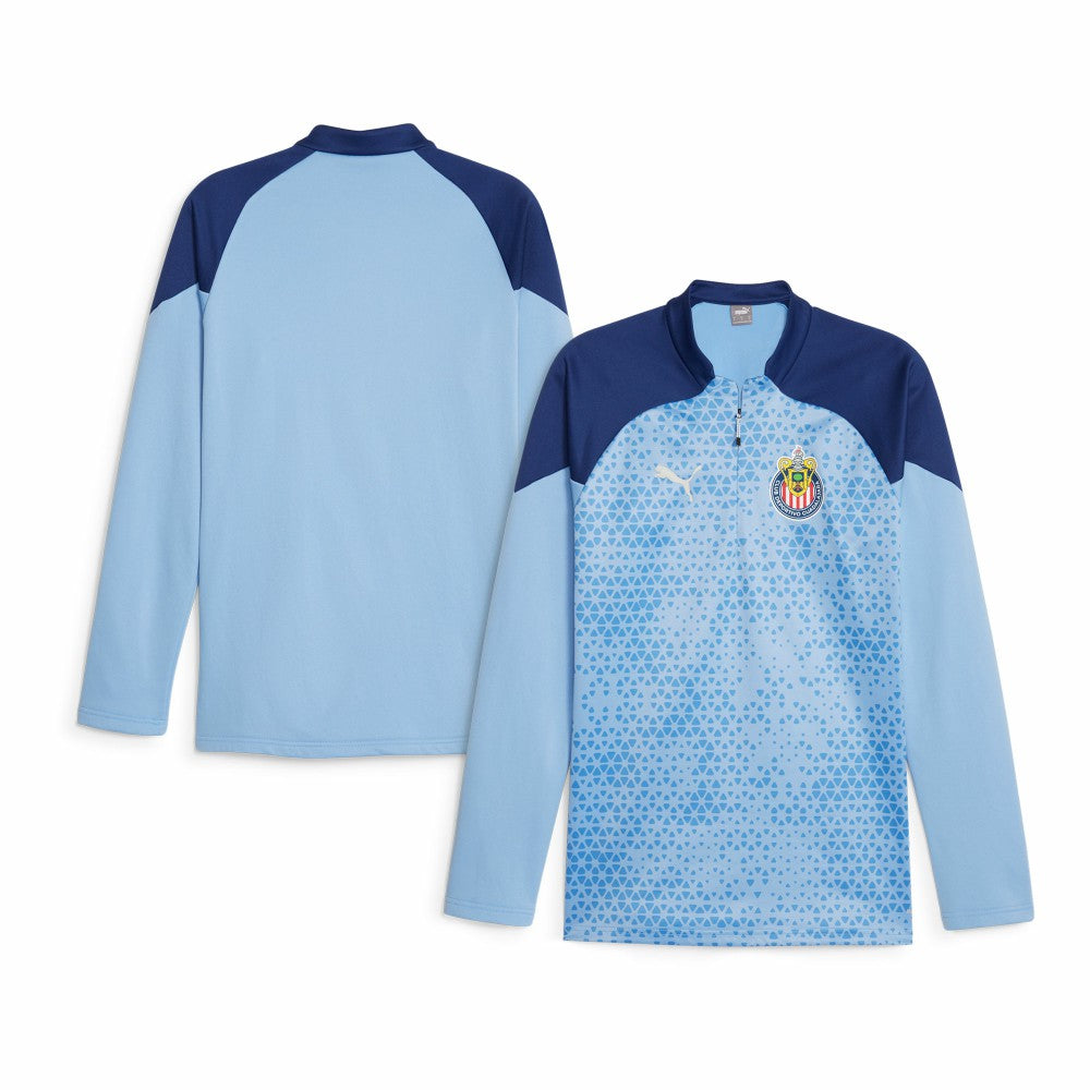 Chivas 2023/24 Quarter-Zip Fleece Top Light Blue | Puma Sale