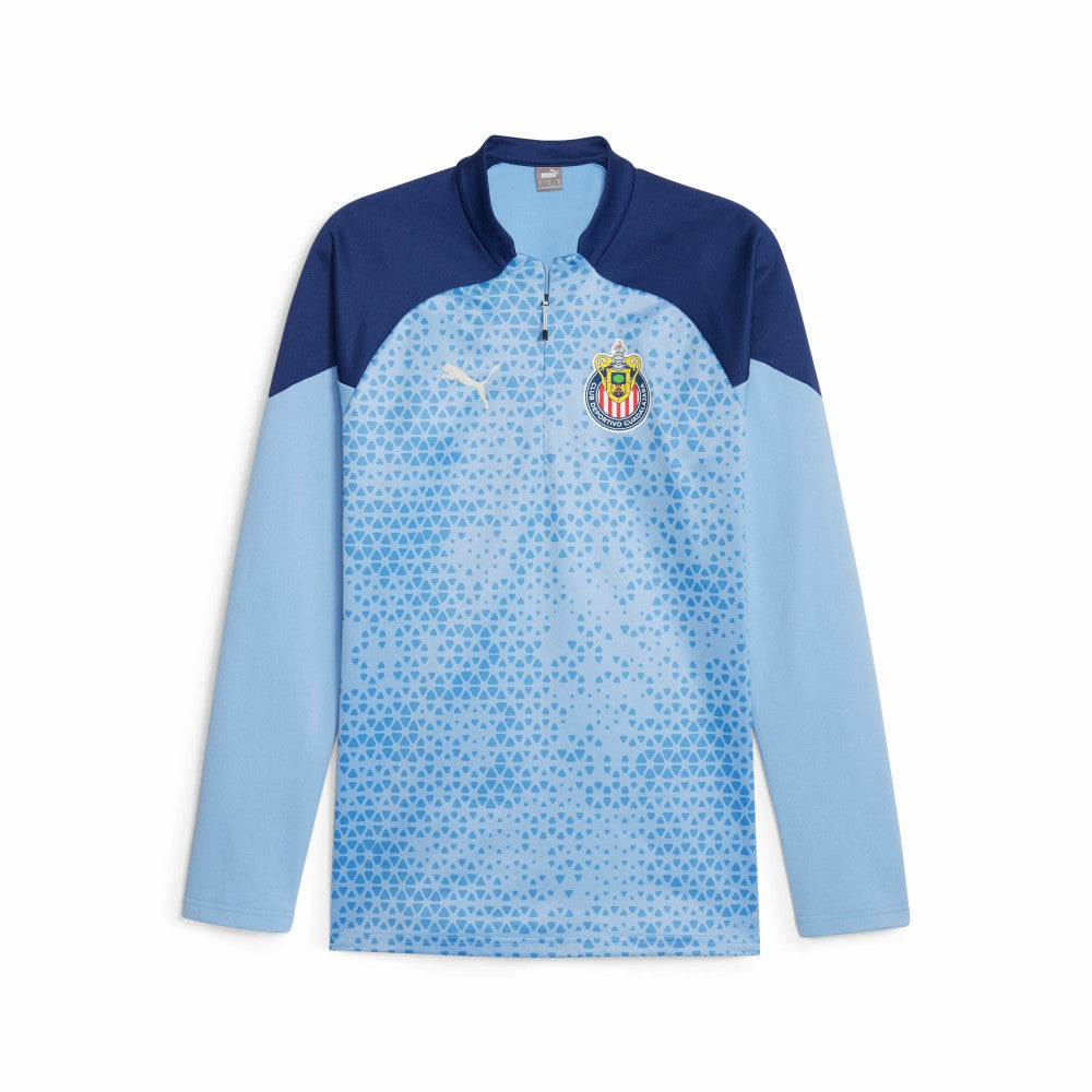 Chivas 2023/24 Quarter-Zip Fleece Top Light Blue | Puma Sale
