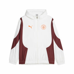 Manchester City 2023/24 Pre-Match Anthem Full-Zip Hoodie Jacket White | Puma discount