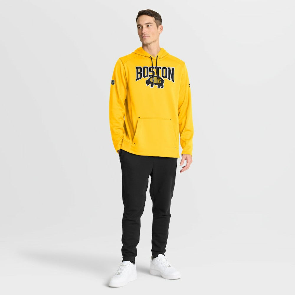 Boston Bruins Fanatics 2026 NHL Stadium Series Authentic Pro Pullover Hoodie - Gold - NHL