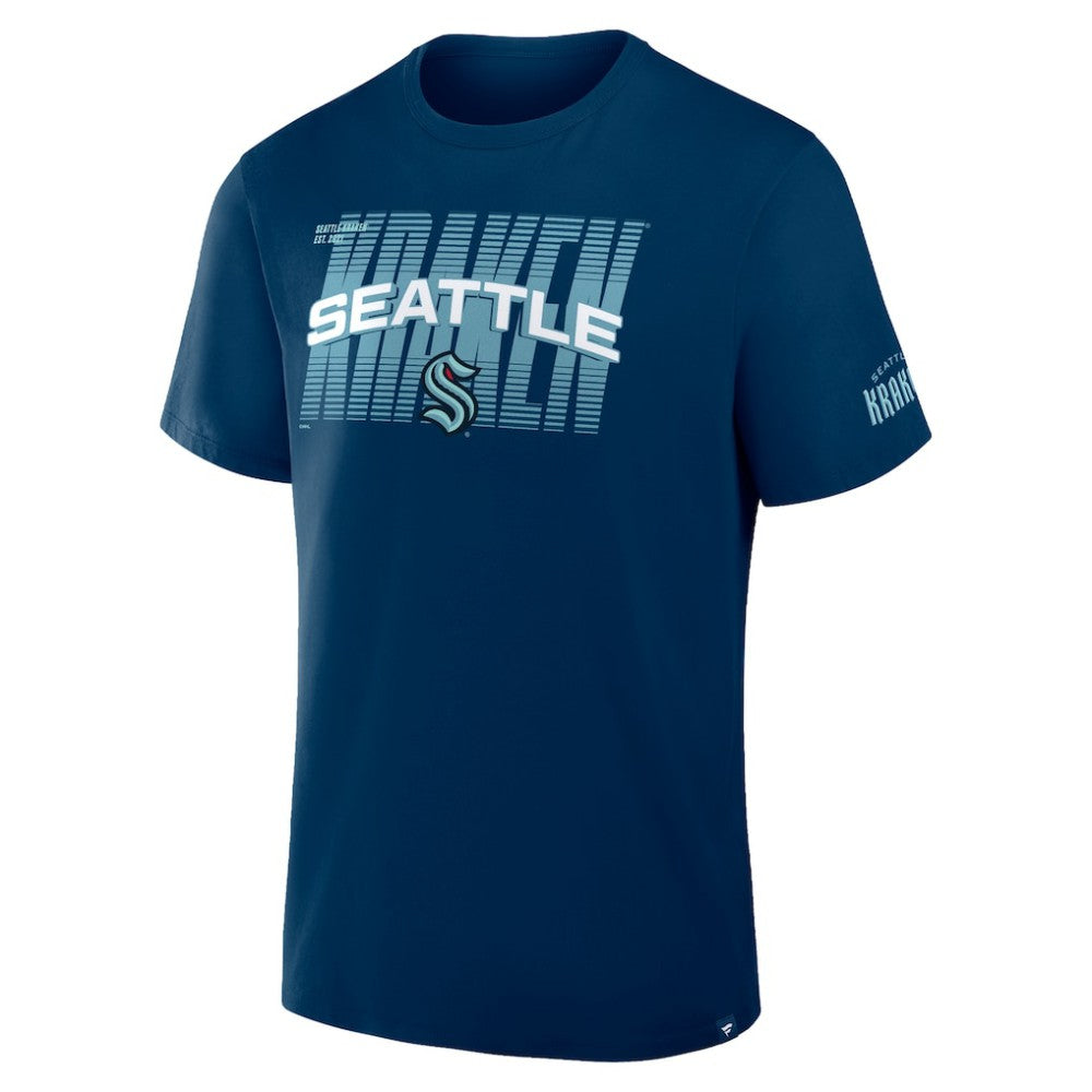 Seattle Kraken Fanatics Team Vision Legacy T-Shirt - Deep Sea Blue - NHL