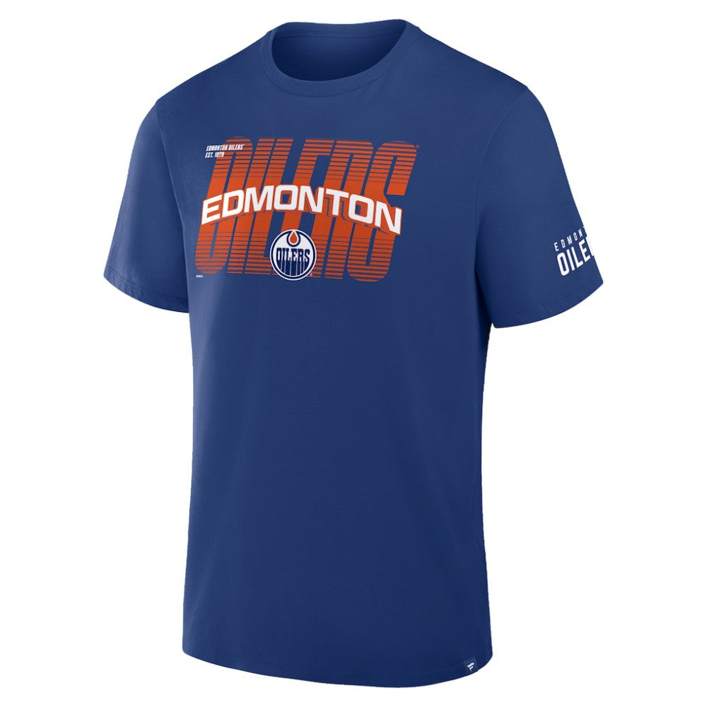 Edmonton Oilers Fanatics Team Vision Legacy T-Shirt - Royal - NHL