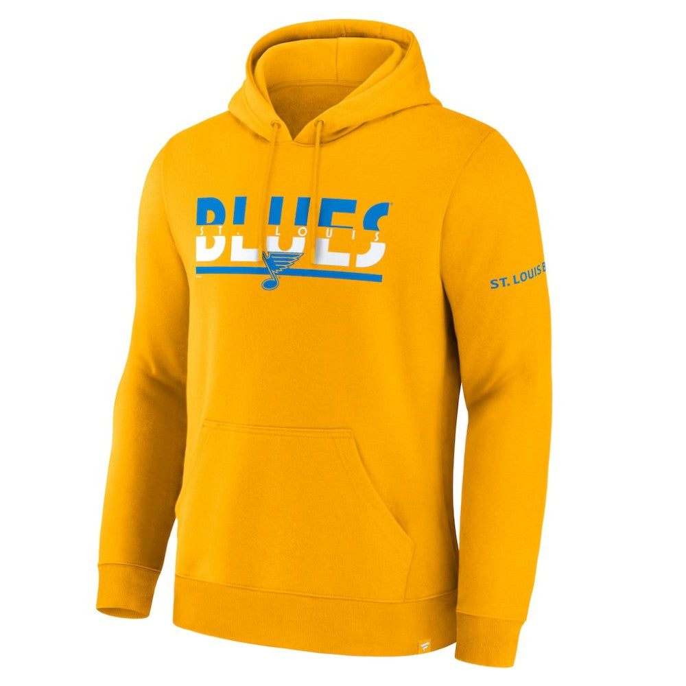 St. Louis Blues Fanatics Half Wall Legacy Hoodie - Gold - NHL