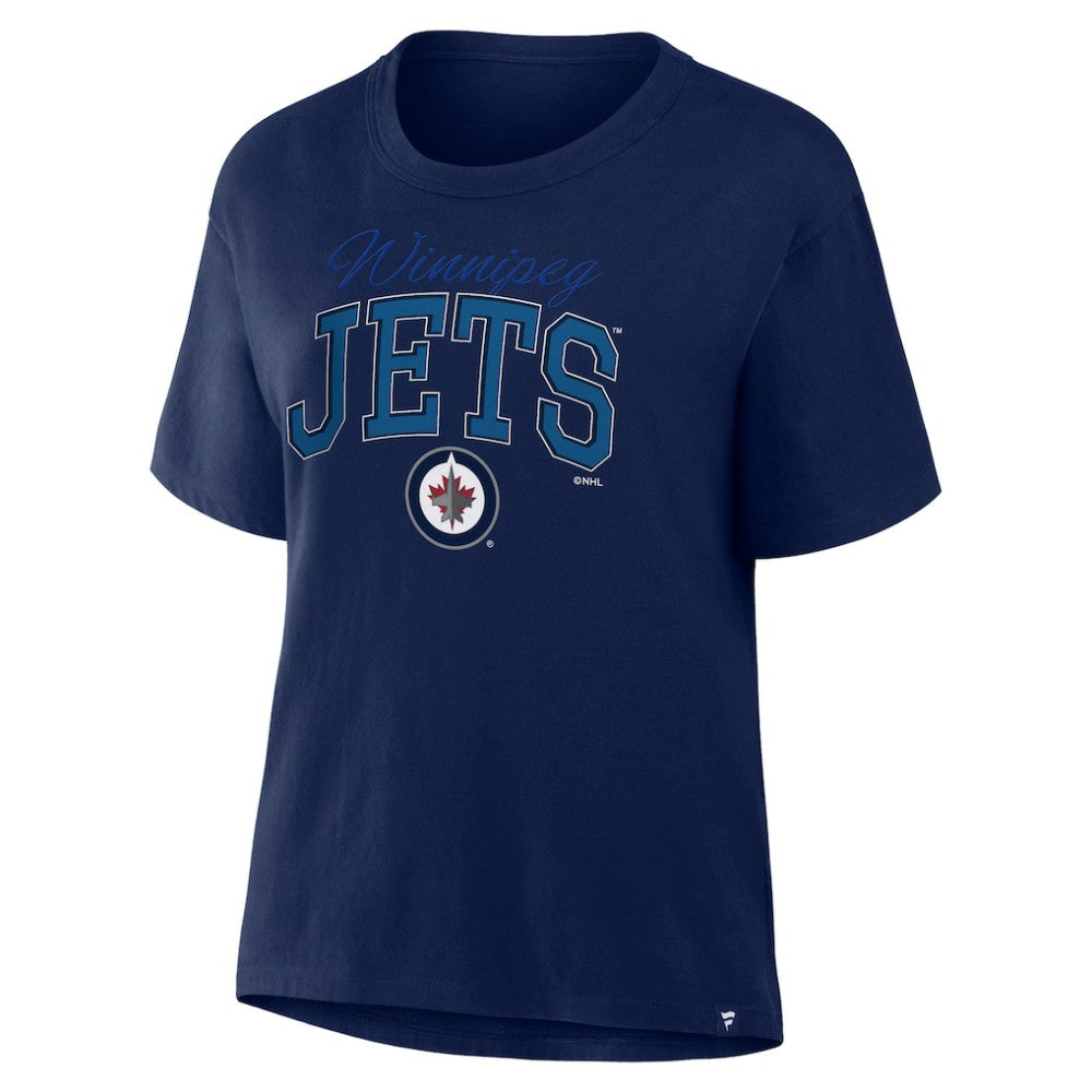 Winnipeg Jets Fanatics Women's Line Change Legacy T-Shirt - Navy - NHL