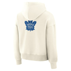 Toronto Maple Leafs Fanatics Women's Neutral Zone Legacy Hoodie - Cream - NHL