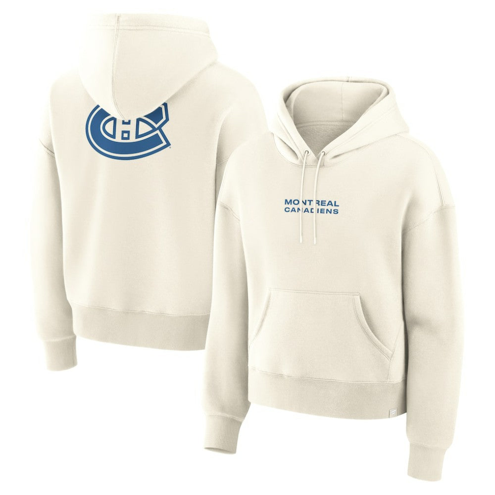 Montreal Canadiens Fanatics Women's Neutral Zone Legacy Hoodie - Cream - NHL