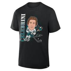 Macklin Celebrini San Jose Sharks Fanatics Caricature Player T-Shirt - Black - NHL