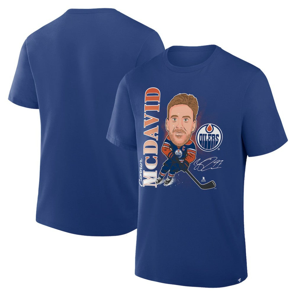 Connor McDavid Edmonton Oilers Fanatics Caricature Player T-Shirt - Royal - NHL