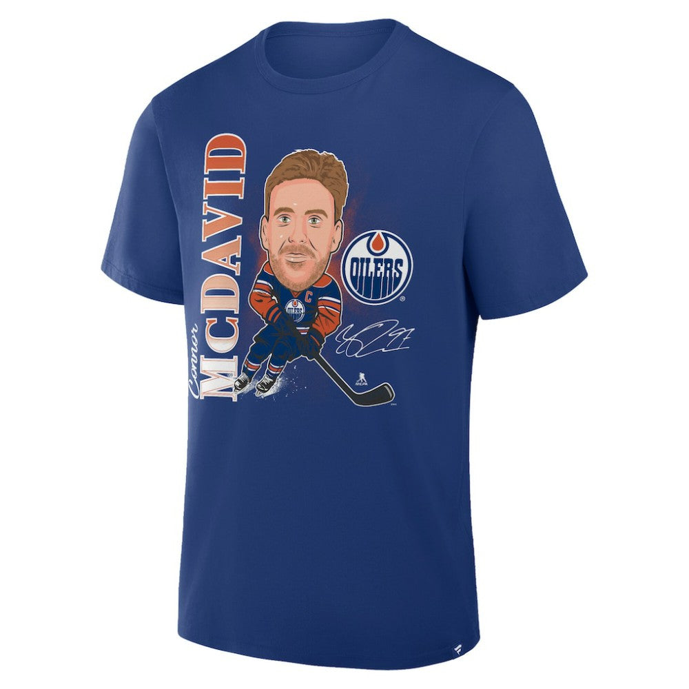 Connor McDavid Edmonton Oilers Fanatics Caricature Player T-Shirt - Royal - NHL