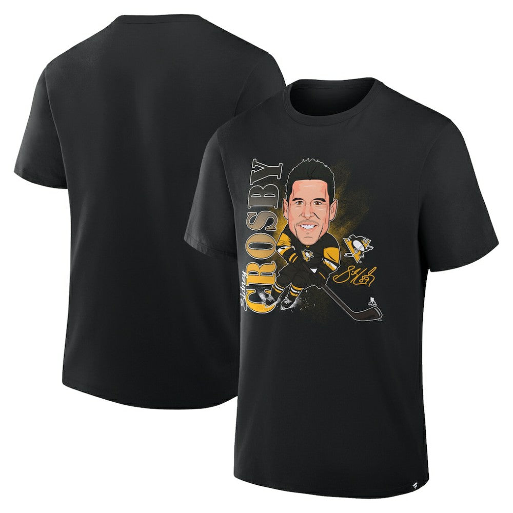 Sidney Crosby Pittsburgh Penguins Fanatics Caricature Player T-Shirt - Black - NHL
