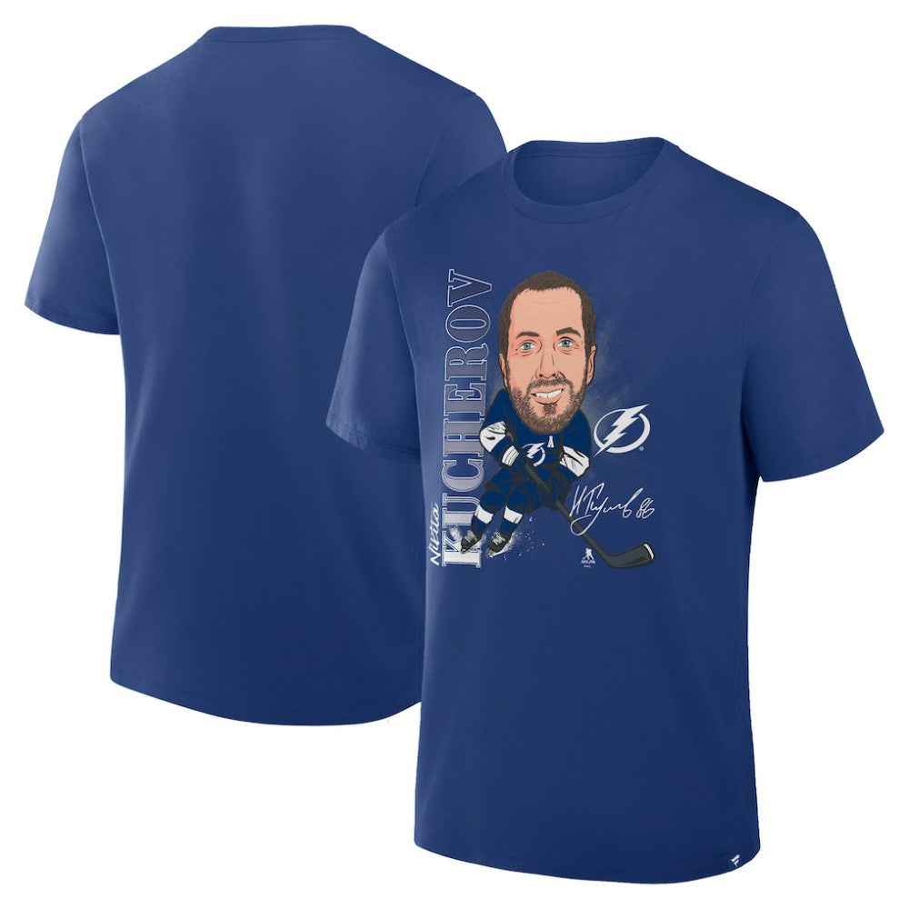 Nikita Kucherov Tampa Bay Lightning Fanatics Caricature Player T-Shirt - Blue - NHL