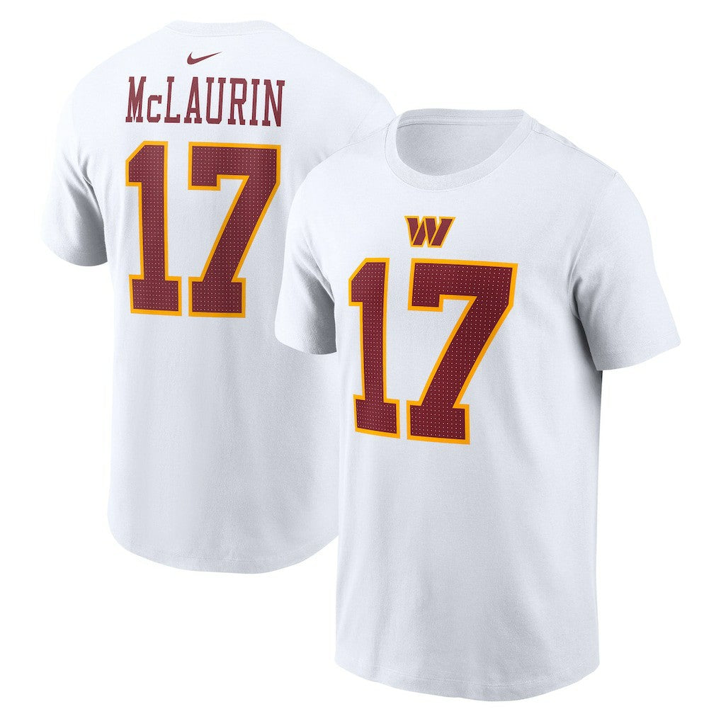 Terry McLaurin Washington Commanders Super Bowl Era Name & Number T-Shirt White | Nike for Sale