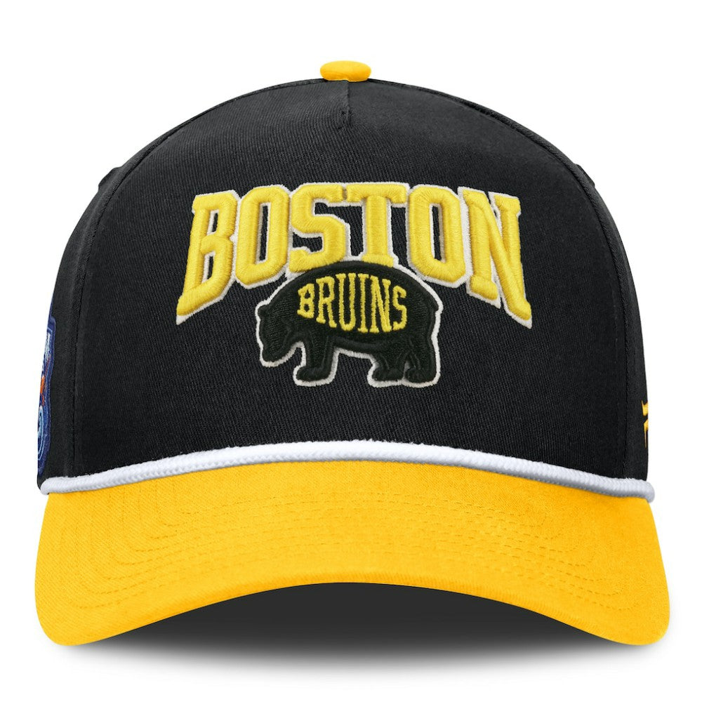 Boston Bruins Fanatics 2026 NHL Stadium Series Authentic Pro A-Frame Adjustable Hat - Black - NHL