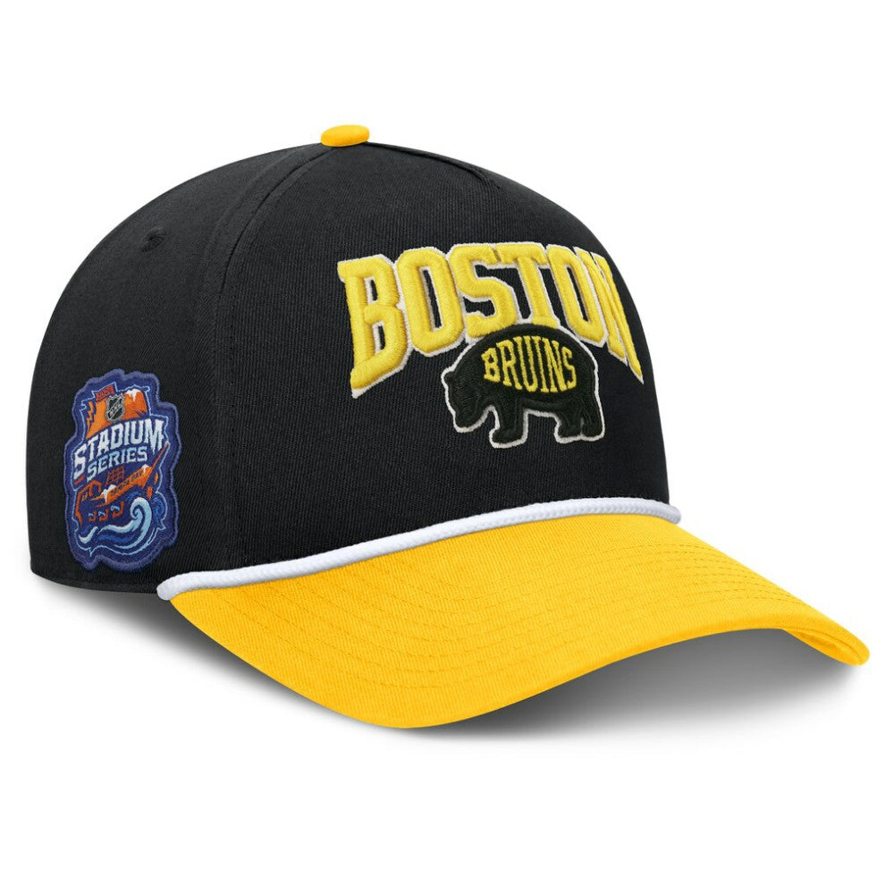 Boston Bruins Fanatics 2026 NHL Stadium Series Authentic Pro A-Frame Adjustable Hat - Black - NHL
