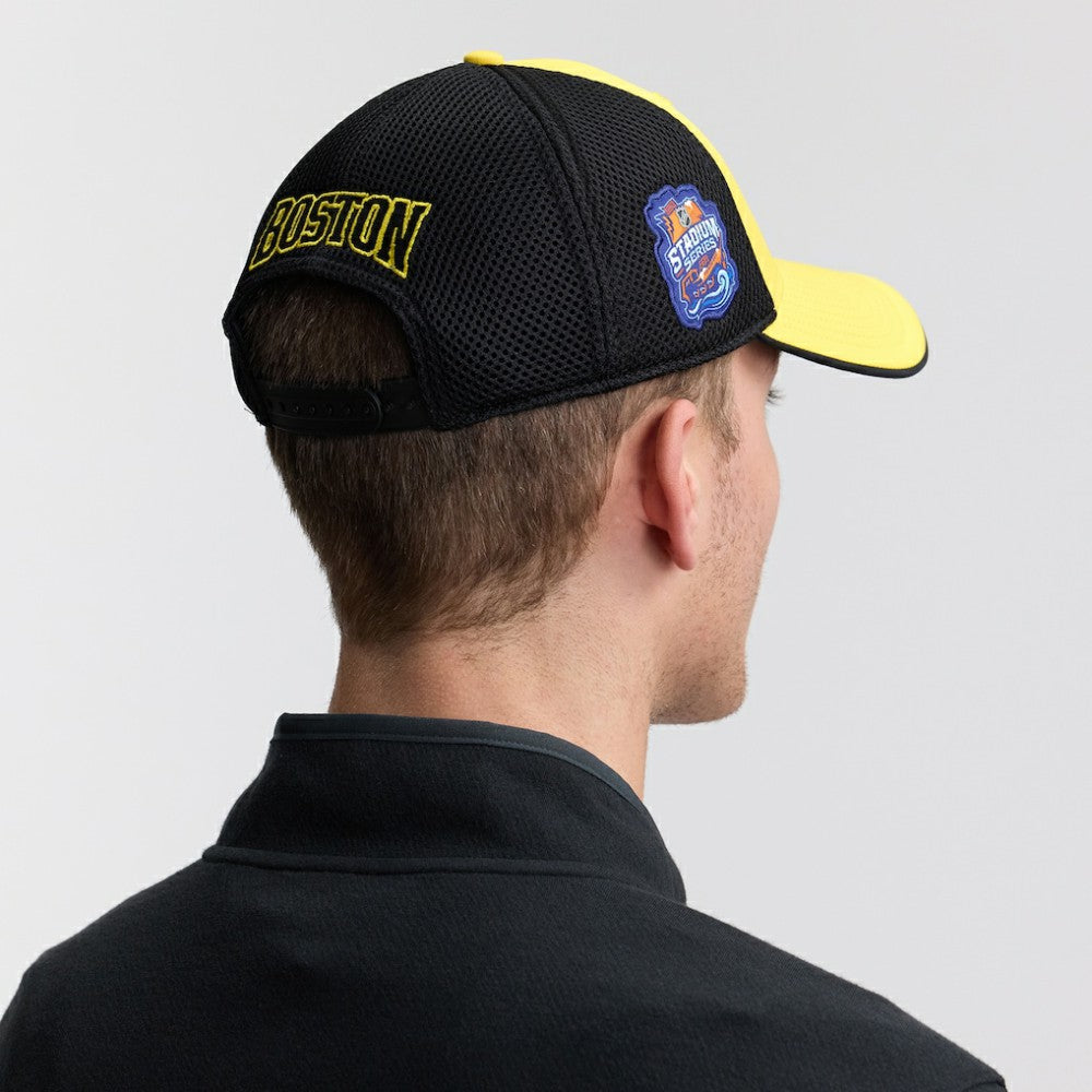 Boston Bruins Fanatics 2026 NHL Stadium Series Authentic Pro Adjustable Trucker Hat - Gold/Black - NHL