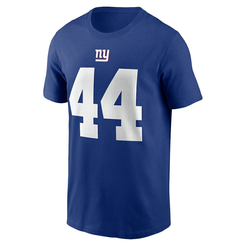 Cam Skattebo New York Giants Name & Number T-Shirt Royal | Nike for Sale