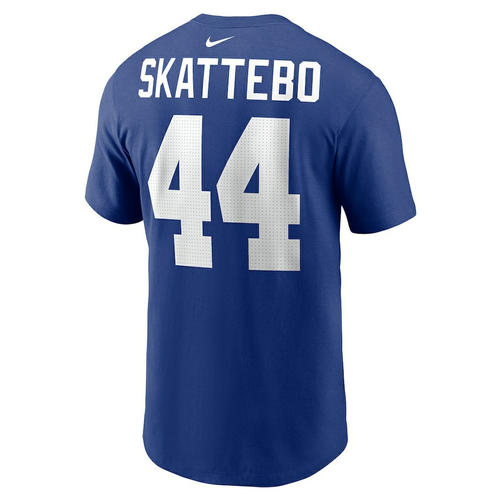 Cam Skattebo New York Giants Name & Number T-Shirt Royal | Nike for Sale