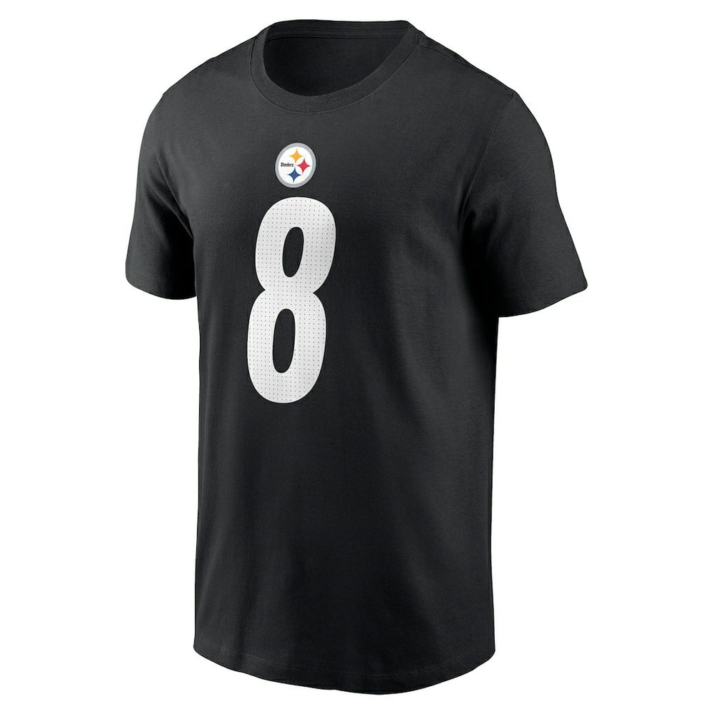 Aaron Rodgers Pittsburgh Steelers Name & Number T-Shirt Black | Nike for Sale