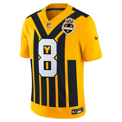 Aaron Rodgers Pittsburgh Steelers Alternate Vapor F.U.S.E. Limited Jersey Gold | Nike for Sale