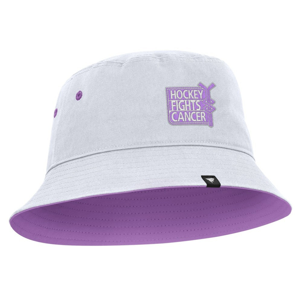 Boston Bruins Fanatics Hockey Fights Cancer Bucket Hat - White - NHL