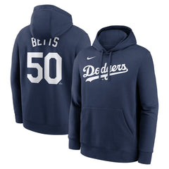 Mookie Betts Los Angeles Dodgers Nike Player Name & Number Club Pullover Hoodie - MLB
