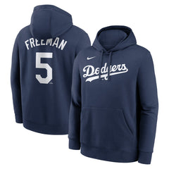 Freddie Freeman Los Angeles Dodgers Nike Player Name & Number Club Pullover Hoodie - MLB