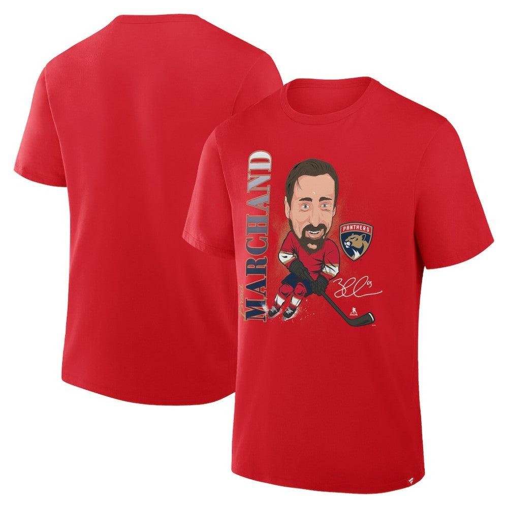 Brad Marchand Florida Panthers Fanatics Caricature Player T-Shirt - Red - NHL