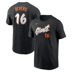 Rafael Devers San Francisco Giants Nike 2025 City Connect Fuse Name & Number T-Shirt - MLB