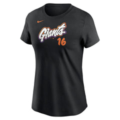 Rafael Devers San Francisco Giants Nike Women's 2025 City Connect Fuse Name & Number T-Shirt - MLB