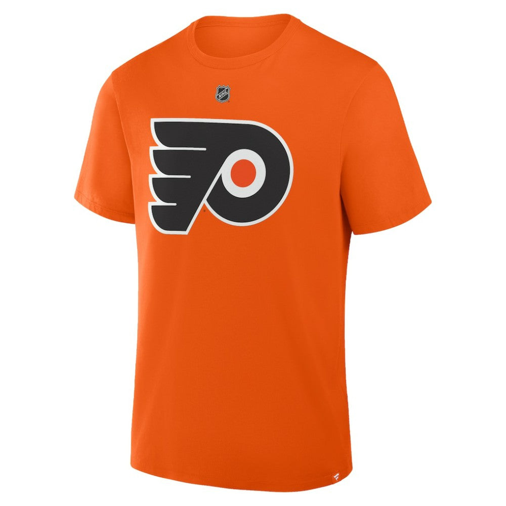 Trevor Zegras Philadelphia Flyers Fanatics Authentic Stack Name & Number T-Shirt - Orange - NHL