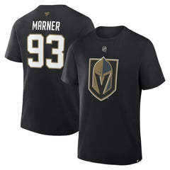 Mitch Marner Vegas Golden Knights Fanatics Authentic Stack Name & Number T-Shirt - Black - NHL