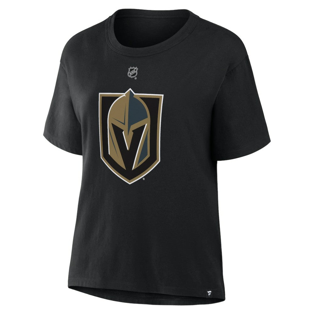 Mitch Marner Vegas Golden Knights Fanatics Women's Authentic Stack Name & Number T-Shirt - Black - NHL