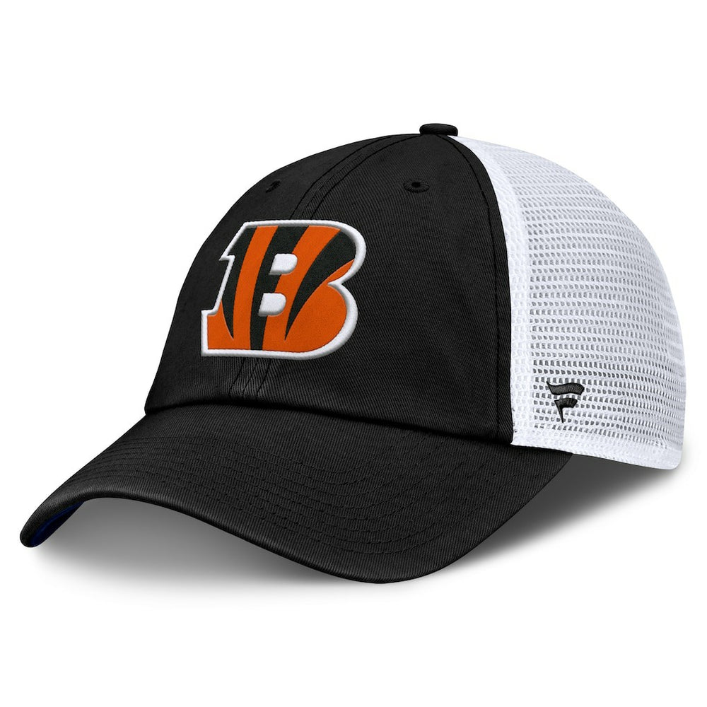 Cincinnati Bengals Trucker Adjustable Hat Black/White | Fanatics