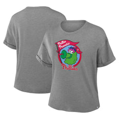 Philadelphia Phillies Fanatics Women's Tribute IYKYK Tri-Blend Boxy T-Shirt - MLB