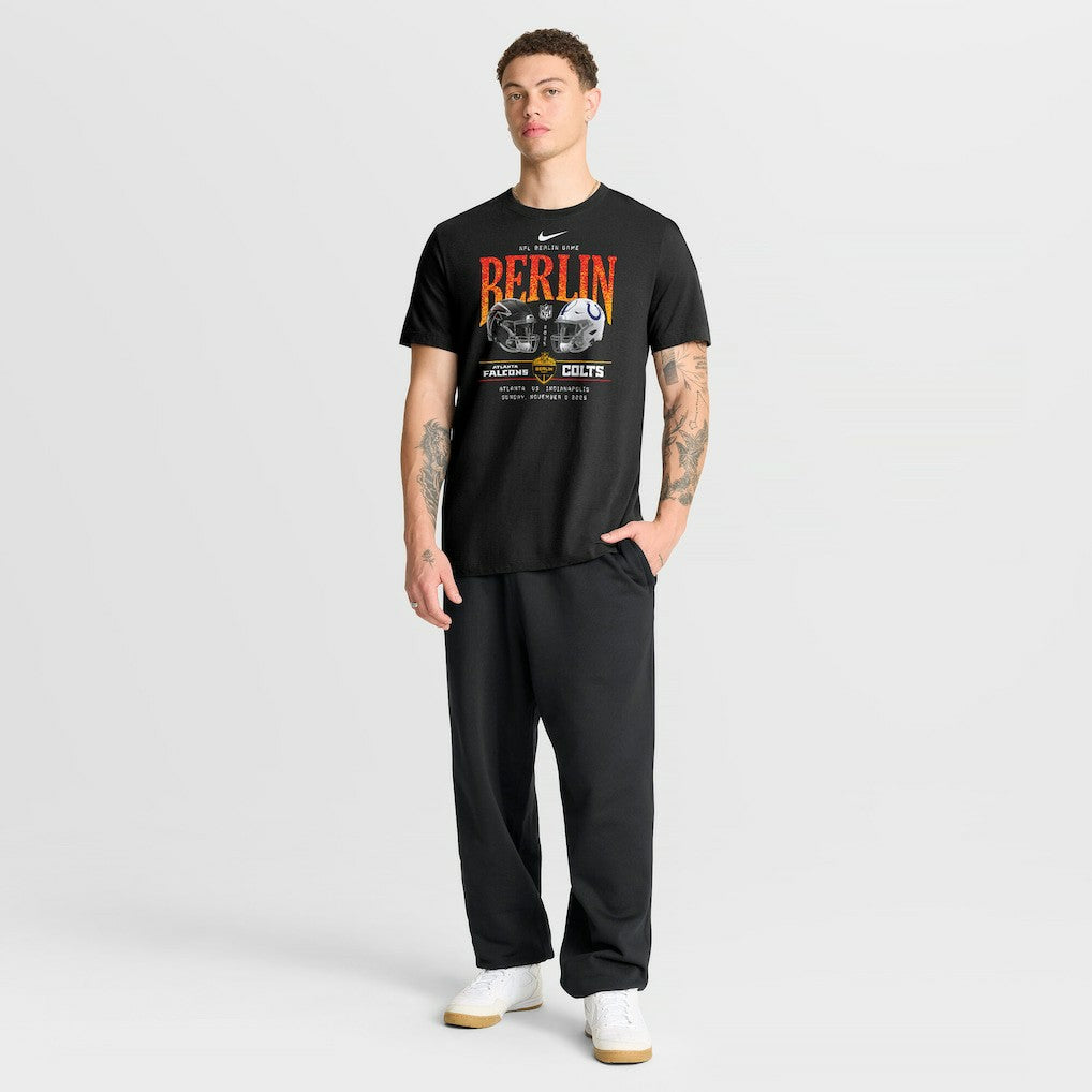 Atlanta Falcons vs. Indianapolis Colts International Games Berlin 2025 T-Shirt Black | Nike for Sale