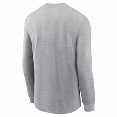New England Patriots 2025 AFC Champions Locker Room Trophy Collection Long Sleeve T-Shirt Heather Gray | Nike for Sale