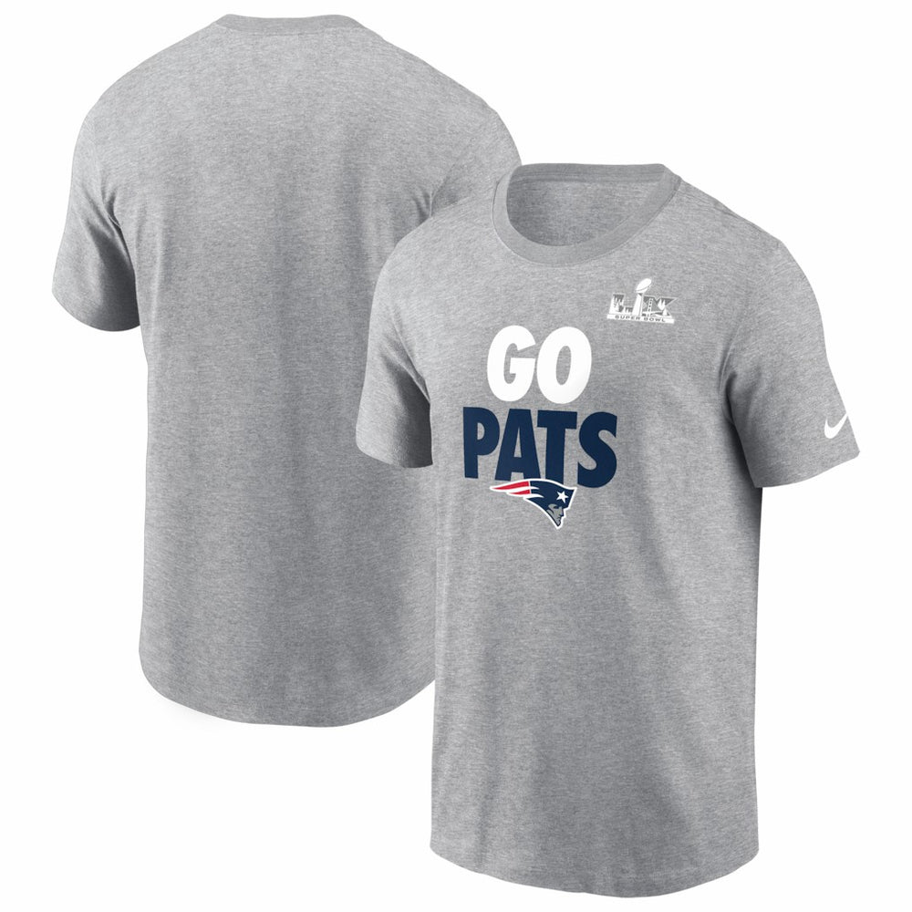 New England Patriots Super Bowl LX Fast As Fast Gets T-Shirt Heather Gray | Nike for Sale