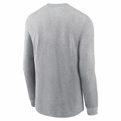 New England Patriots Super Bowl LX Fast As Fast Gets Long Sleeve T-Shirt Heather Gray | Nike for Sale