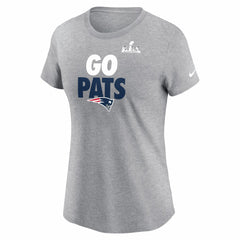 New England Patriots Women's Super Bowl LX Local T-Shirt Heather Gray | Nike for Sale