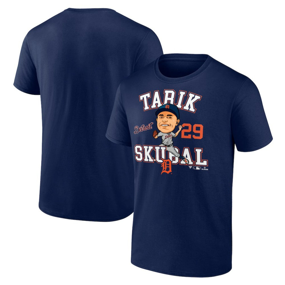 Tarik Skubal Detroit Tigers Fanatics Hometown Caricature Player T-Shirt - MLB