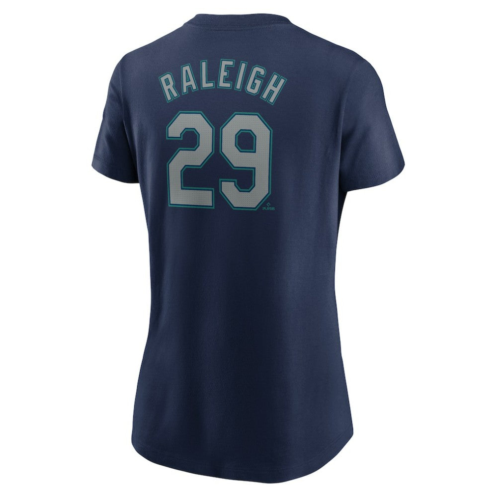 Cal Raleigh Seattle Mariners Nike Women's Cooperstown Collection Fuse Name & Number T-Shirt - MLB