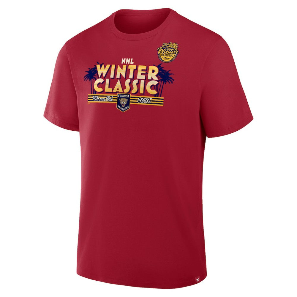 Florida Panthers Fanatics 2026 NHL Winter Classic T-Shirt - Red - NHL