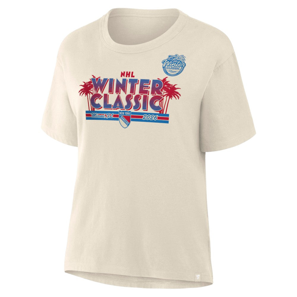 New York Rangers Fanatics Women's 2026 NHL Winter Classic T-Shirt - Cream - NHL