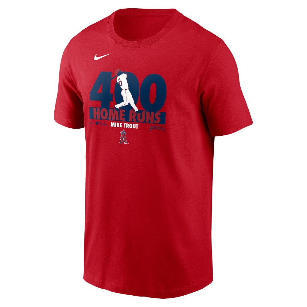 Mike Trout Los Angeles Angels Nike 400 Career Home Runs T-Shirt - MLB