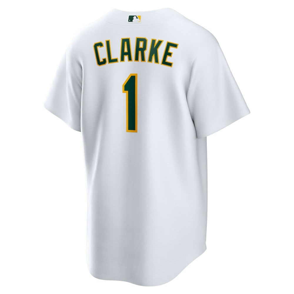 Denzel Clarke Athletics Nike Home Replica Jersey - MLB