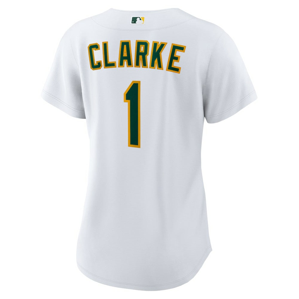 Denzel Clarke Athletics Nike Women's Home Replica Jersey - MLB