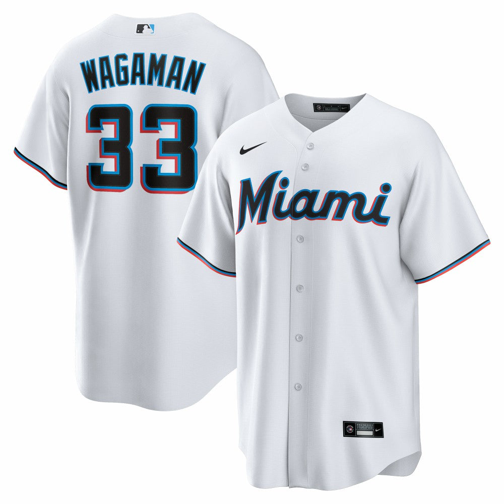 Eric Wagaman Miami Marlins Nike Home Replica Jersey - MLB